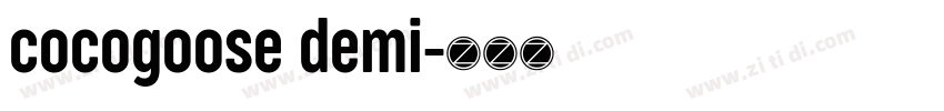 cocogoose demi字体转换